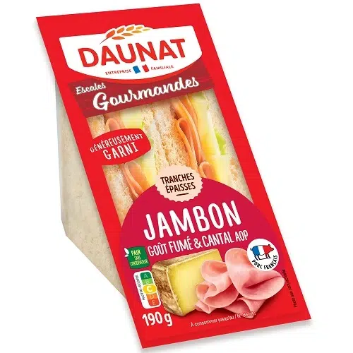 ESCALES GOURMANDES JAMBON FUME CANTAL 190G 3367651004205