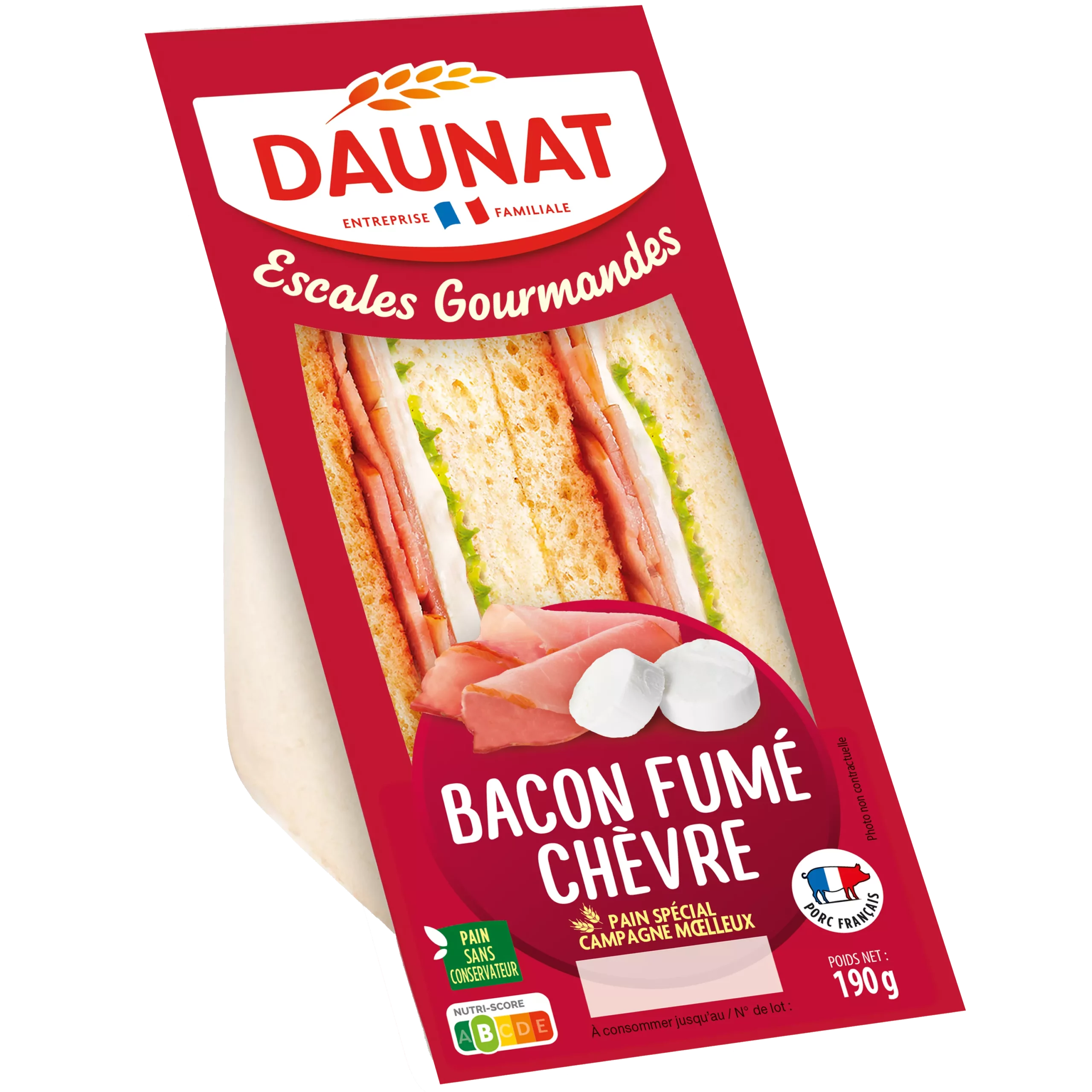 Escales Gourmandes Bacon Chevre 190g
