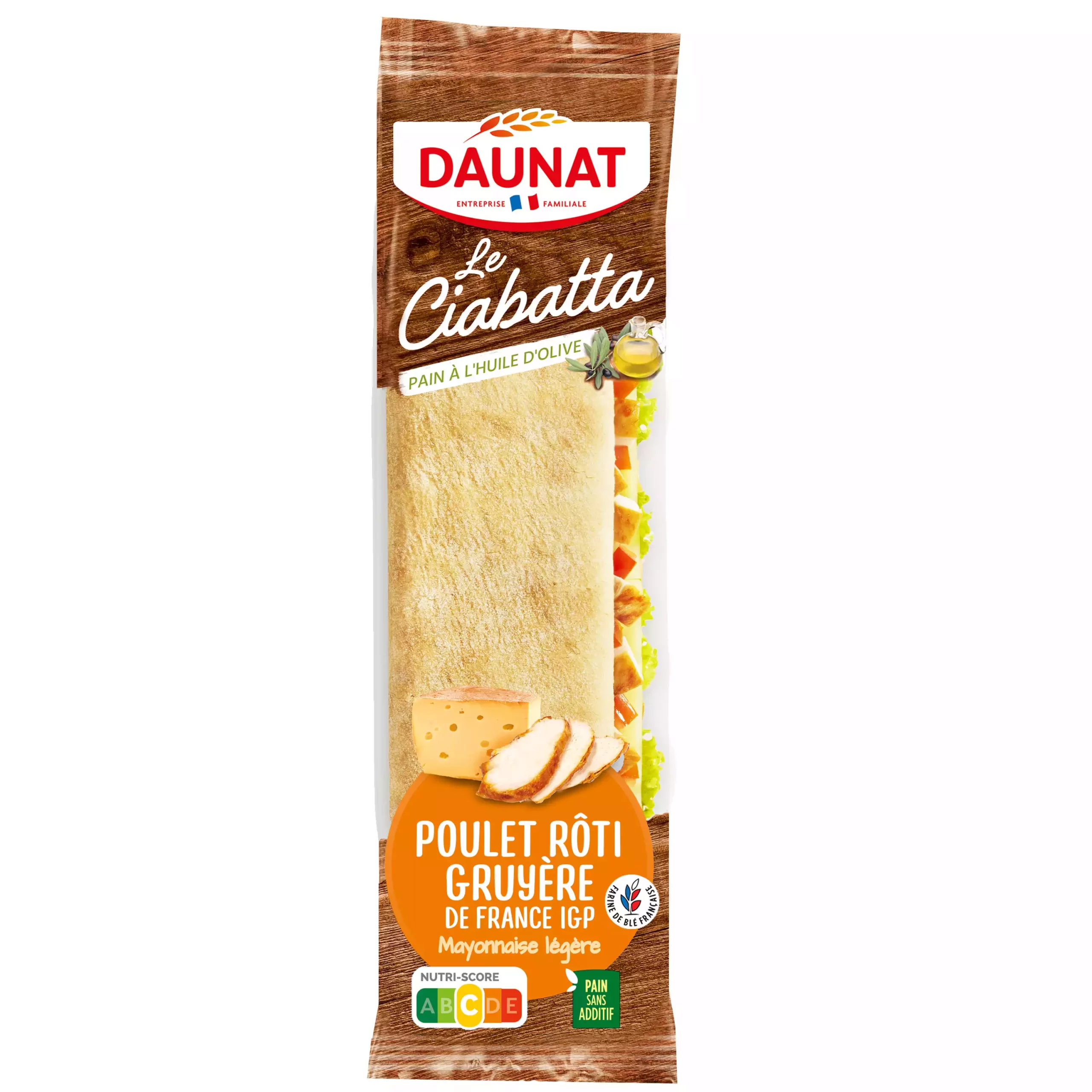 LE CIABATTA POULET GRUYERE 200G