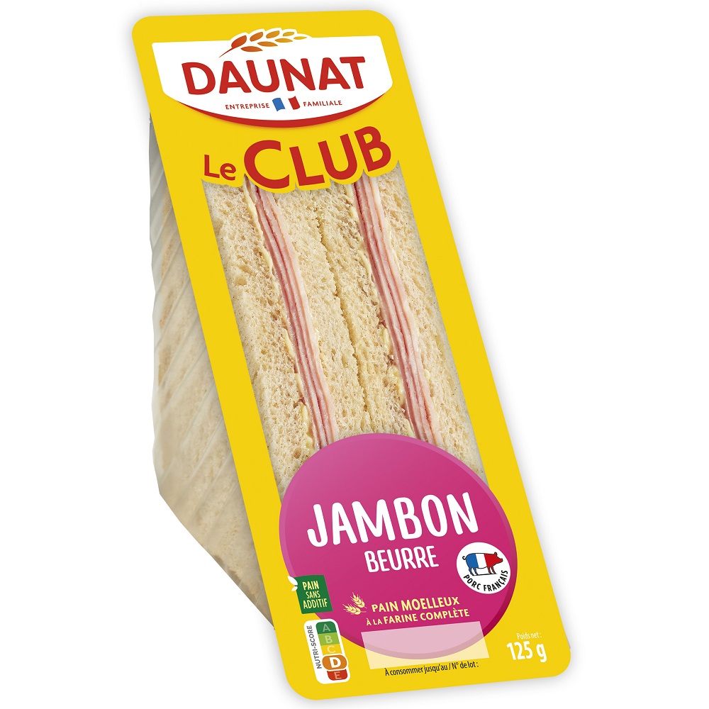 LE CLUB CLASSIQUE JAMBON BEURRE 125G 3367651000023