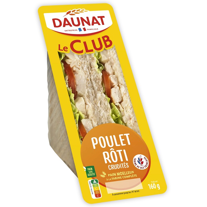 LE CLUB CLASSIQUE POULET ROTI CRUDITES 160G scaled