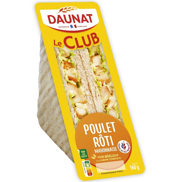LE CLUB CLASSIQUE POULET ROTI MAYONNAISE 160G scaled