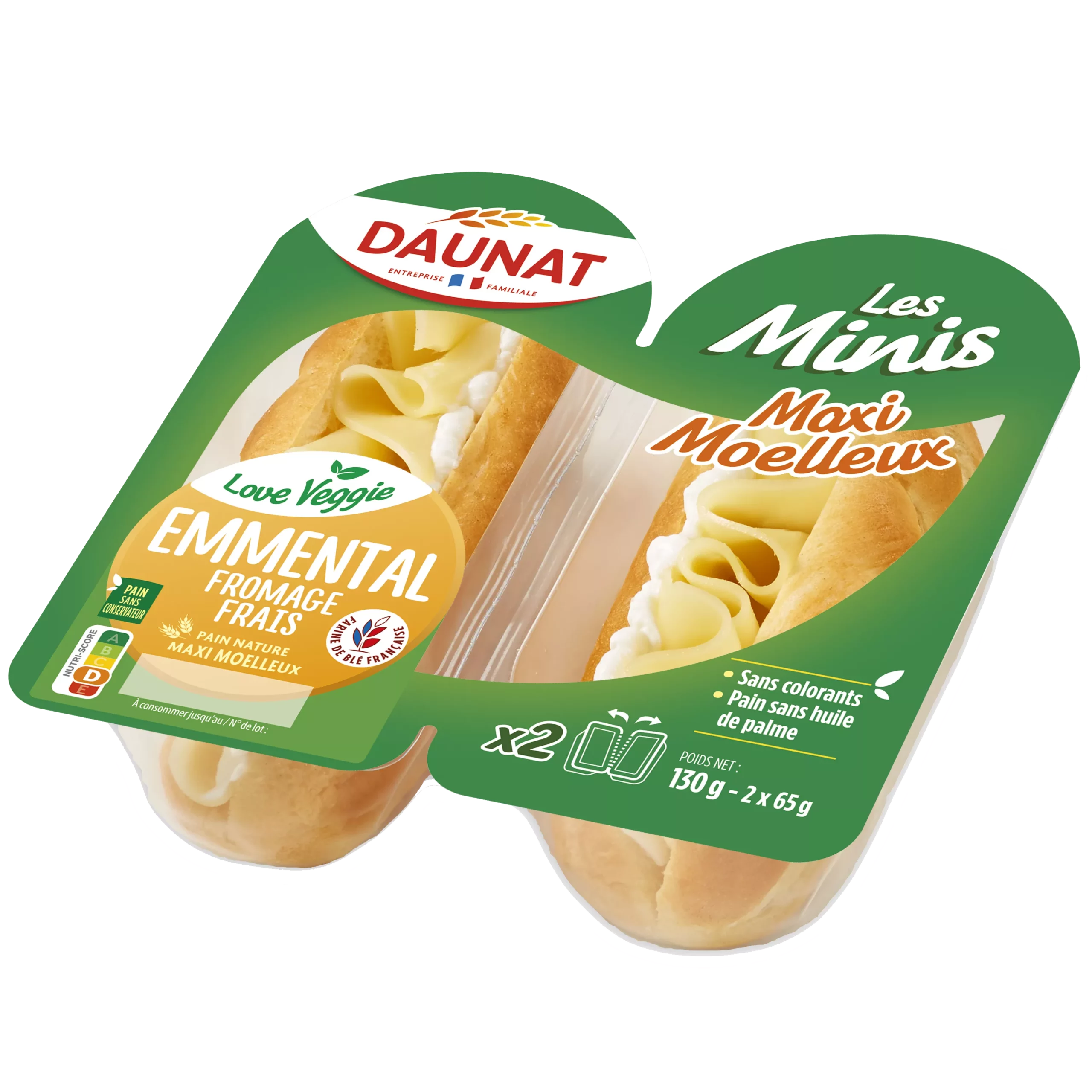 MINIS MOELLEUX EMMENTAL FROMAGE FRAIS 130G