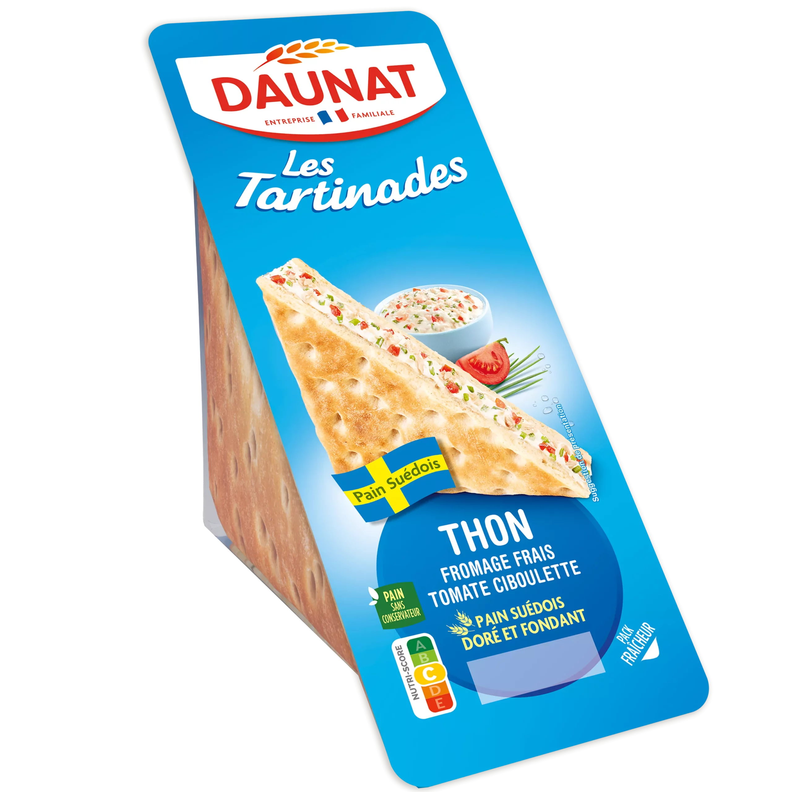 Sandwich Tartinades Thon Fromage Frais Pain Suedois
