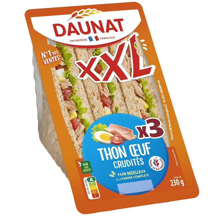 Sandwich triangle XXL Thon Crudites OEuf 230g scaled