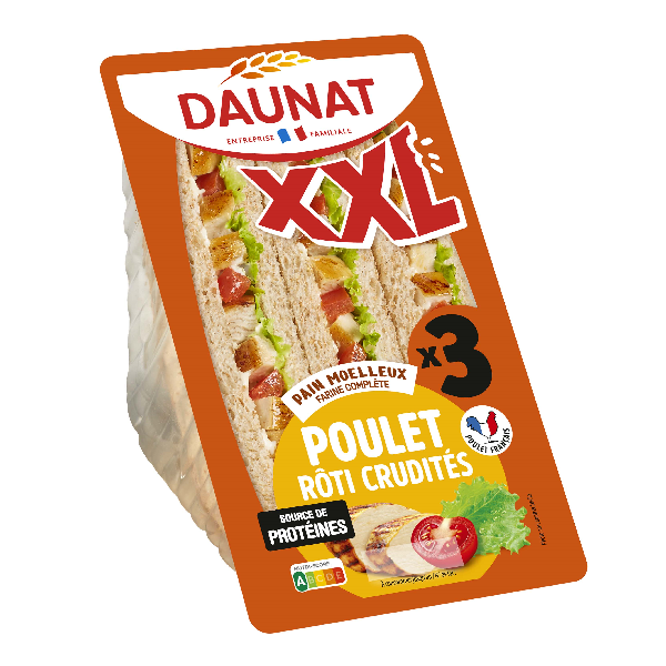 XXL Poulet rôti crudités