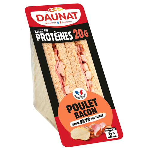 DAUNAT PROTEINES+ 20G POULET BACON