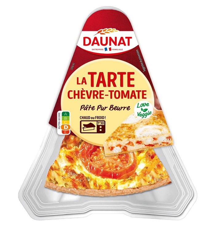 Tarte chèvre tomate de chez Daunat