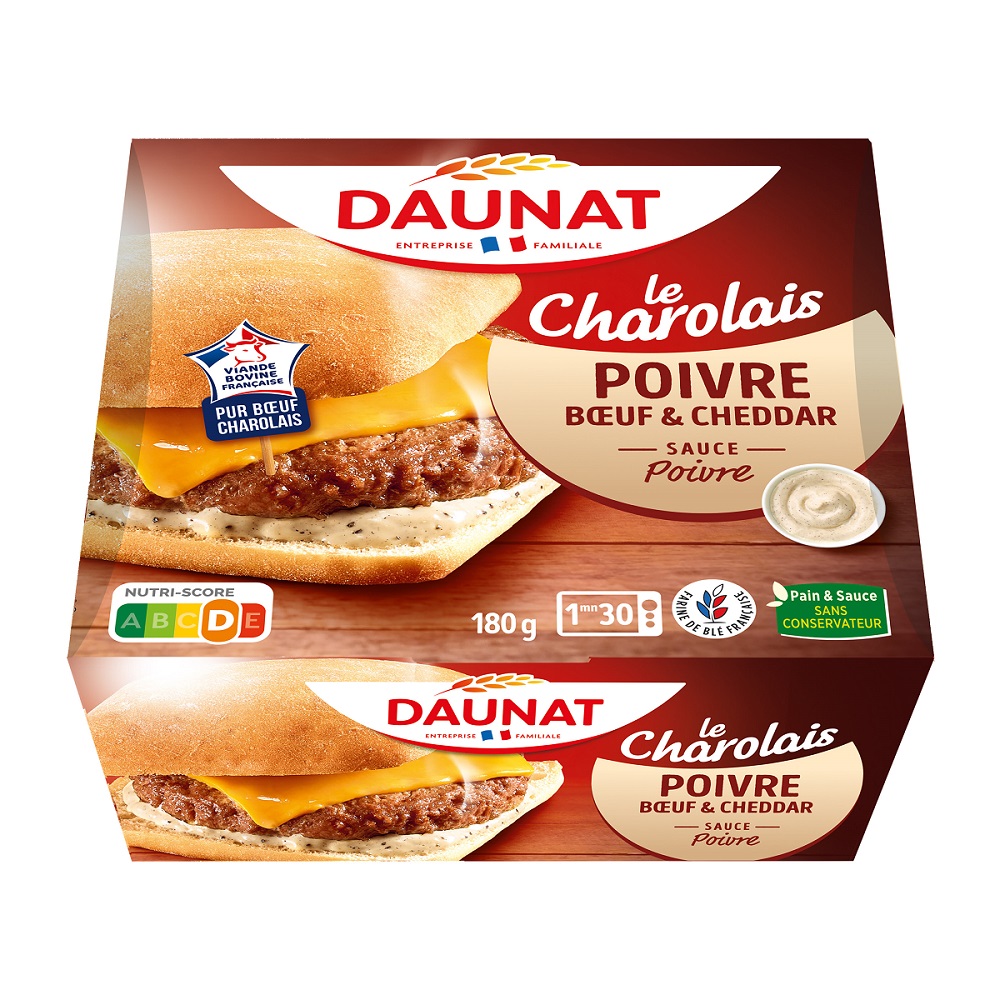 BURGER LE CHAROLAIS POIVRE BOEUF CHEDDAR web