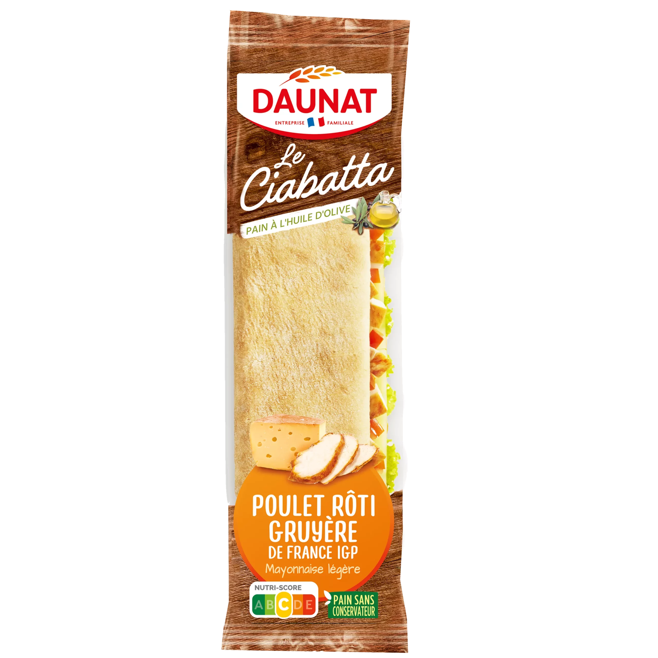LE CIABATTA POULET GRUYERE 200G