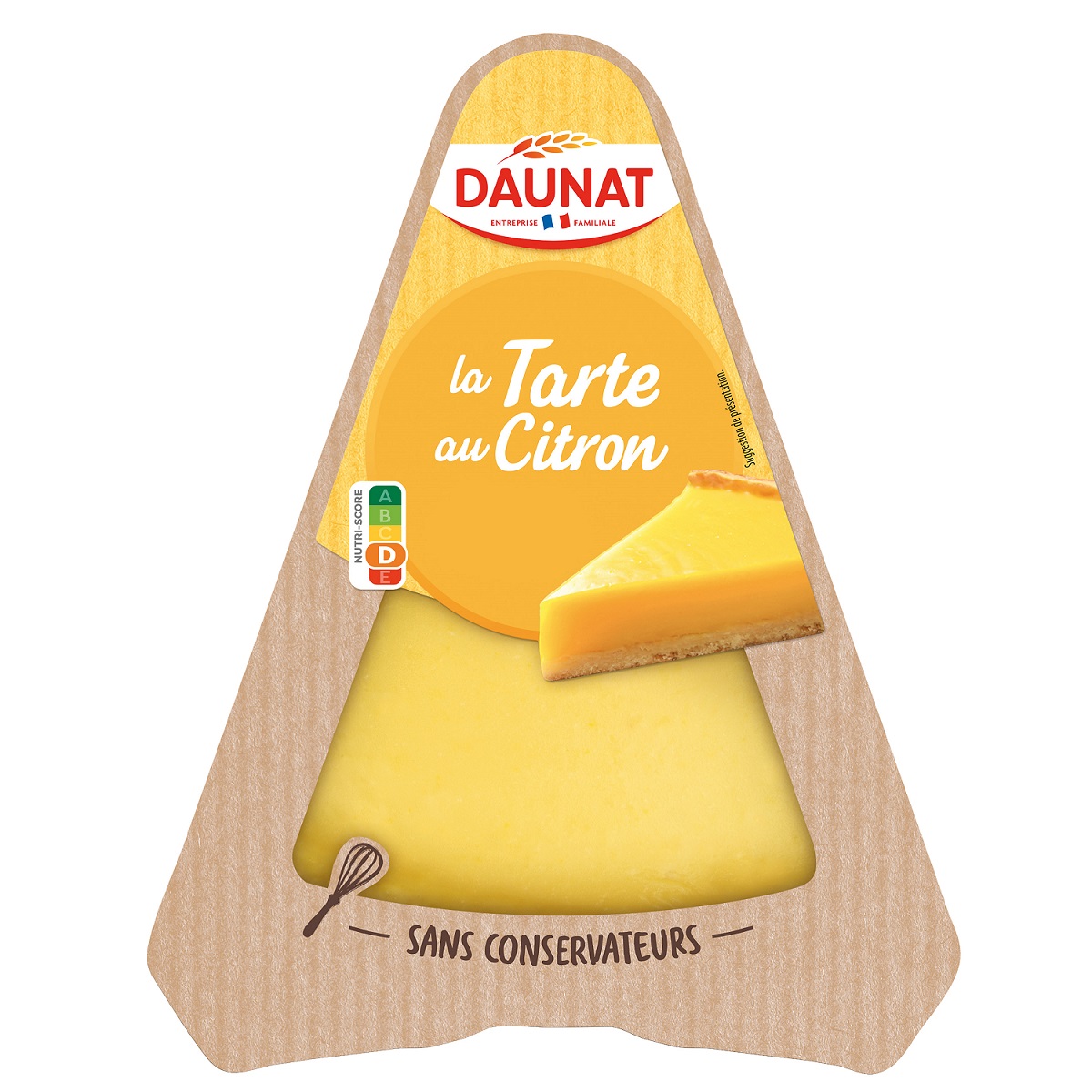 Part de tarte au citron Daunat