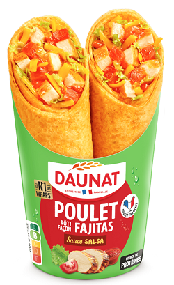 Daunat Wraps Poulet Fajitas