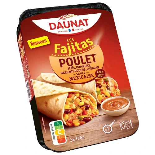 FAJITAS POULET SAUCE MEXICAINE 2x120G de chez Daunat