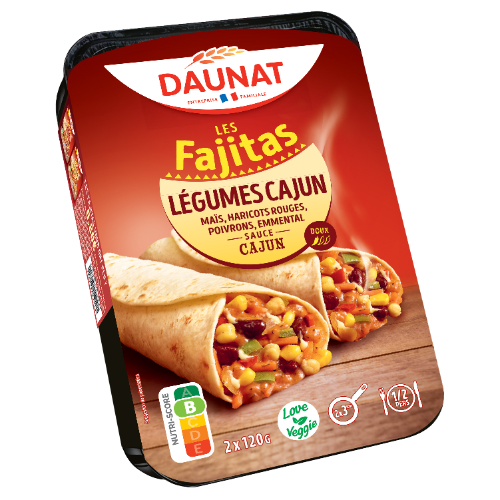 8642 FAJITAS LEGUMES CAJUN SAUCE CAJUN 2x120G 3367651009620 JANV25 500x500