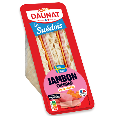 LE SUEDOIS JAMBON CHEDDAR 140G DAUNAT