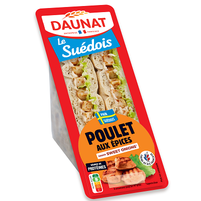 LE SUEDOIS POULET EPICES 135G DAUNAT