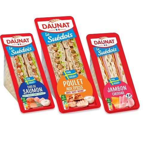 Gamme de sandwichs triangles le Suédois par Daunat