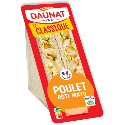 LE CLASSIQUE POULET ROTI MAYONNAISE 160G DAUNAT