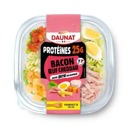 SALADE PROTEINE+ BACON OEUF CHEDDAR 250G