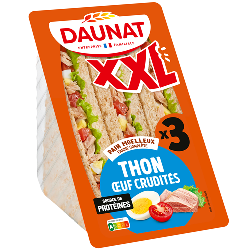 TRIANGLE XXL THON OEUFS CRUDITES 230g